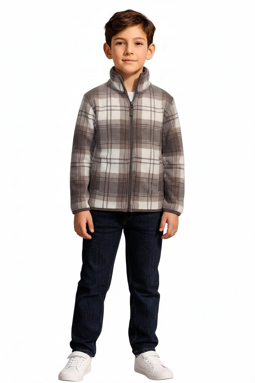 Boys Checked Sweatshirt
