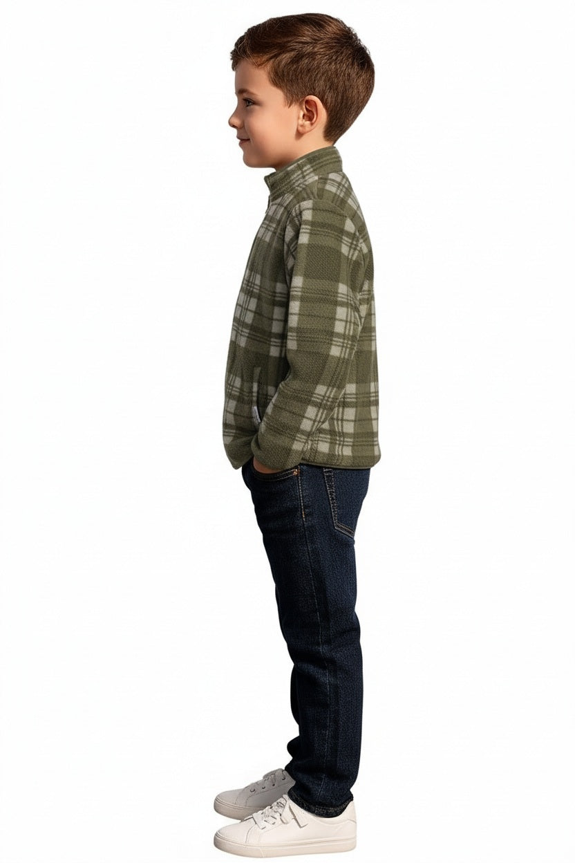 Boys Checked Sweatshirt