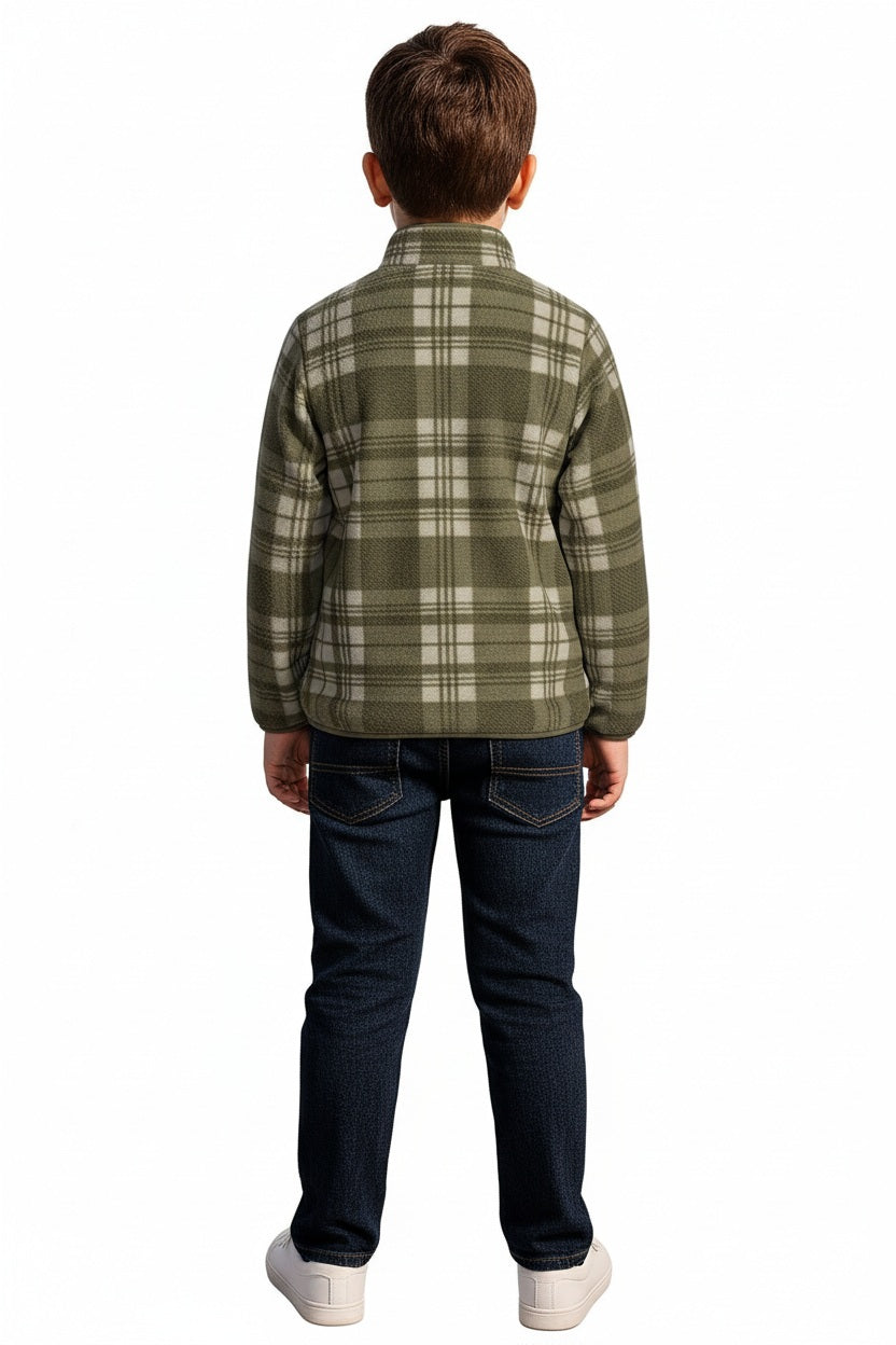 Boys Checked Sweatshirt