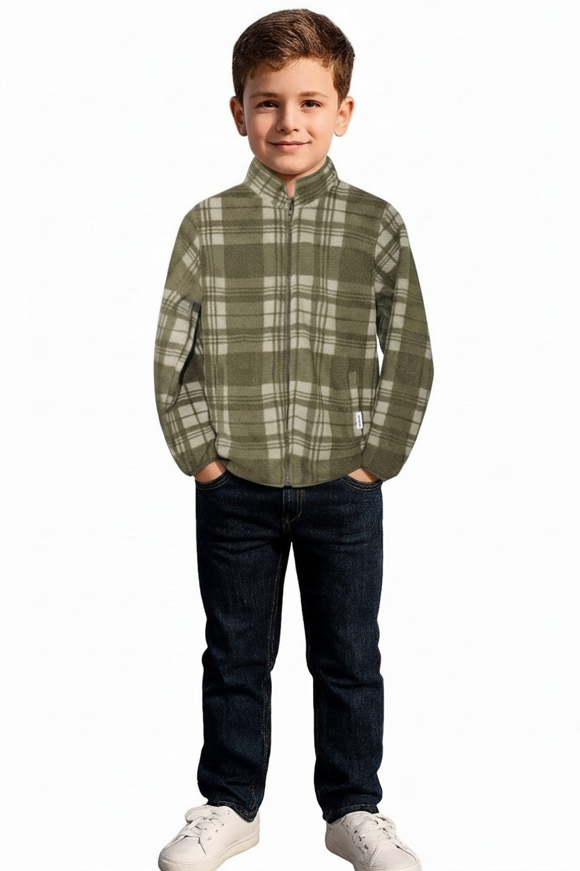 Boys Checked Sweatshirt