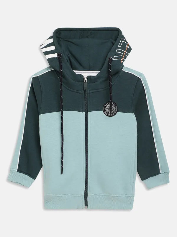 Boys Colourblocked Hooded Sweatshirt