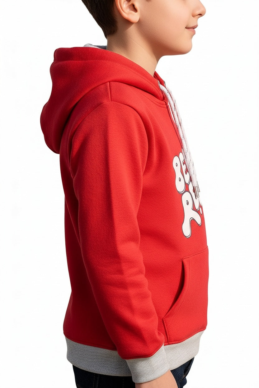 Boys Printed Hooded Sweatshirt