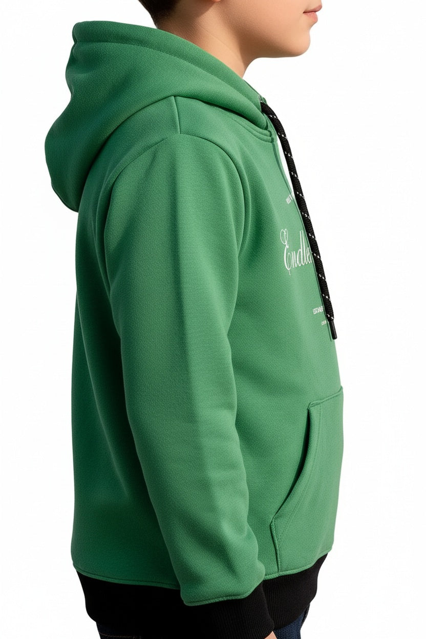 Boys Printed Hooded Sweatshirt