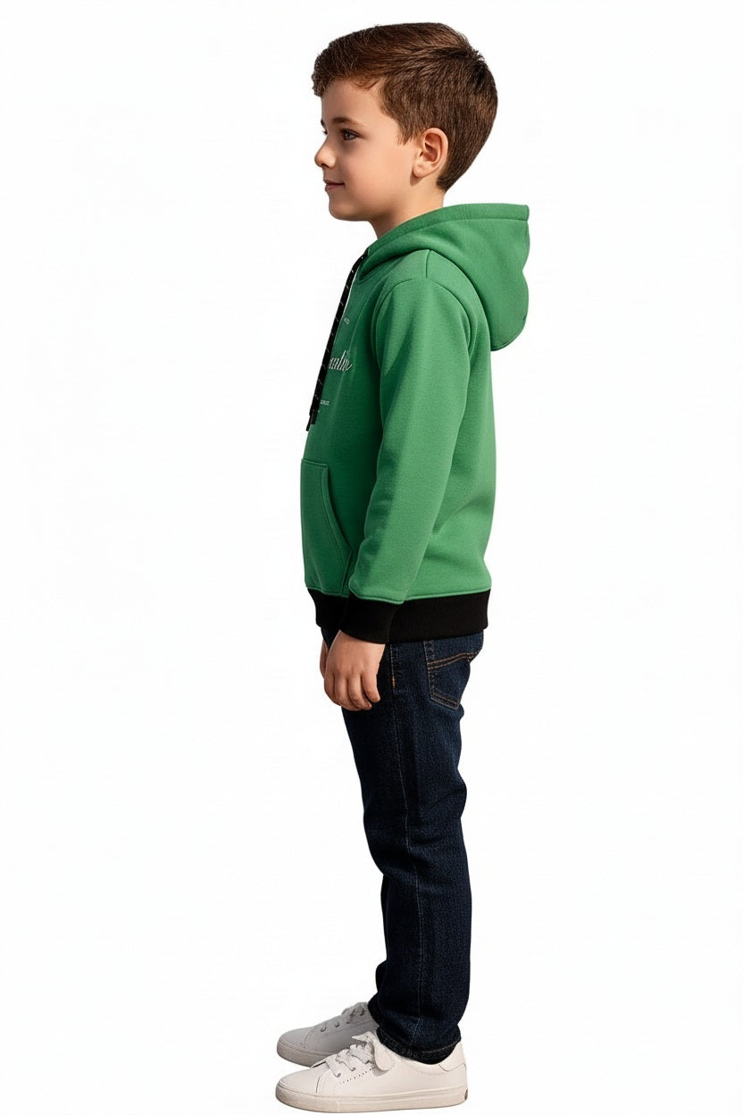 Boys Printed Hooded Sweatshirt