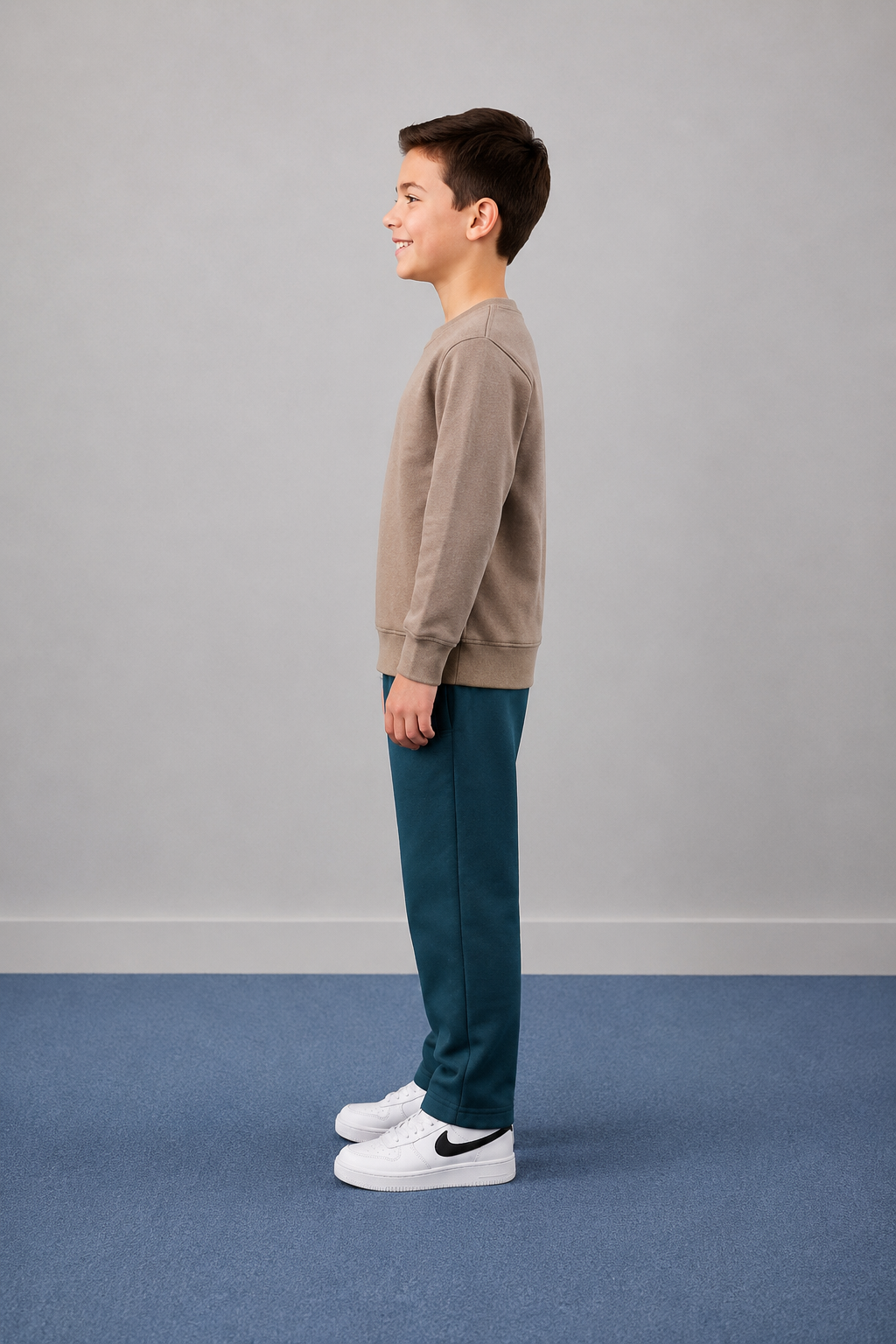 Junior Boys Pacific Melange German Velvet Knitted Lower – Regular Fit Drawstring Track Pants
