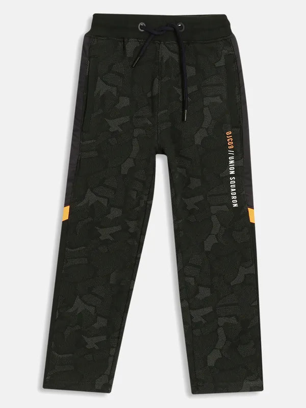 Boys Camouflage Printed Cotton Track Pants