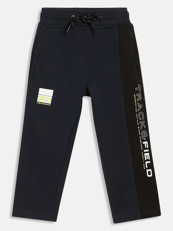 Boys Printed Cotton Track Pants