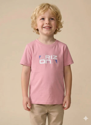 Boy Barely Pink Round Neck T-Shirt