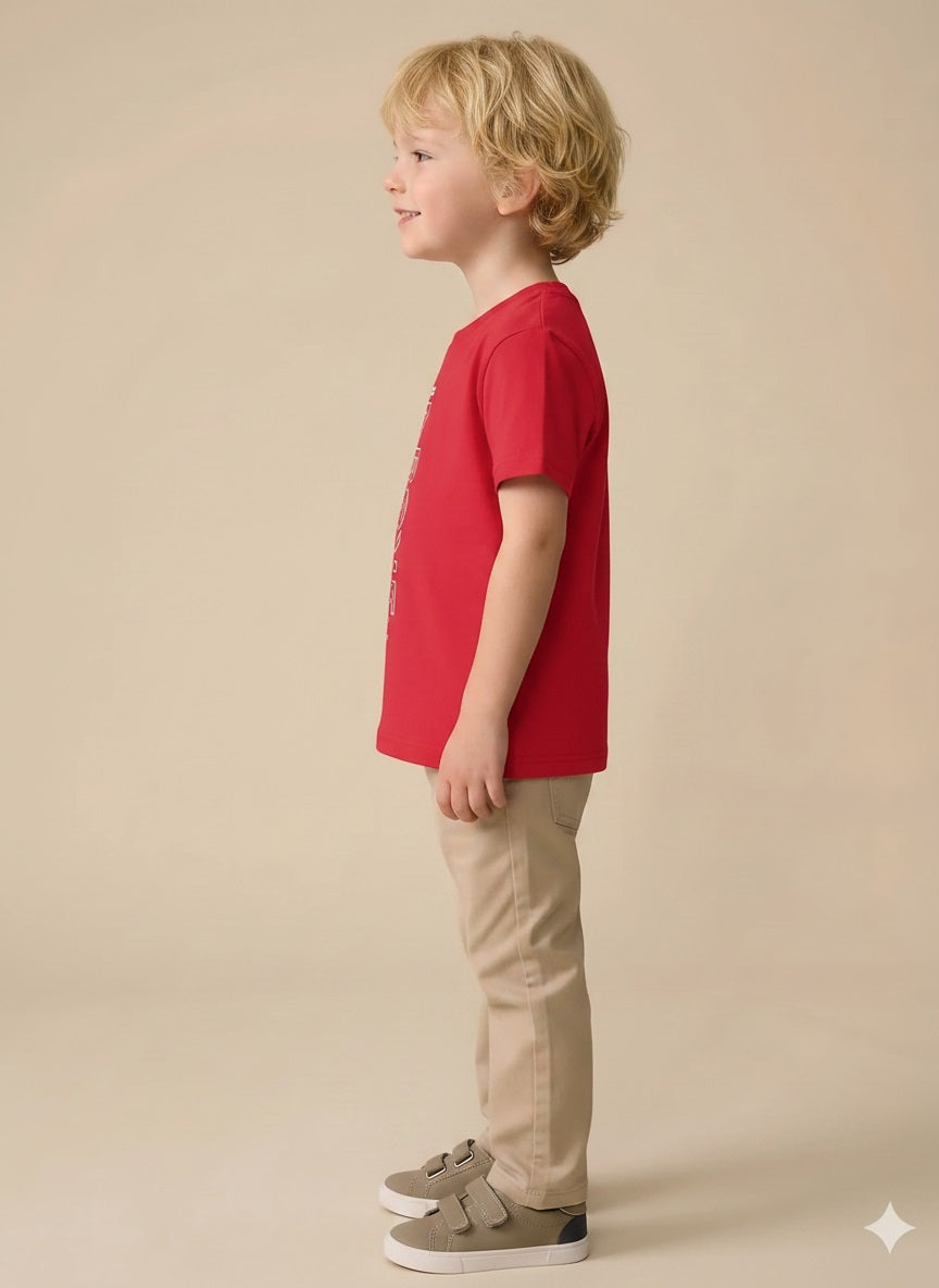 Boys Brick Printed T-shirt
