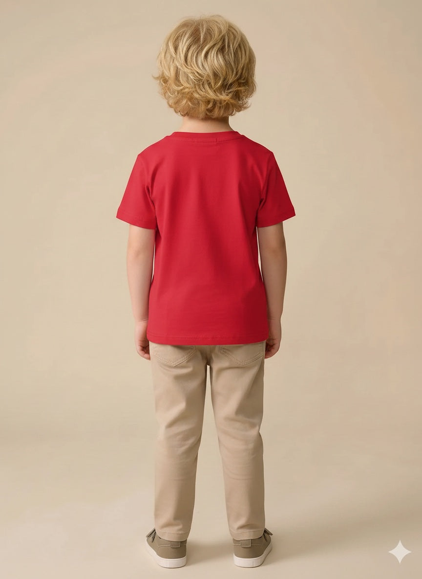 Boy Brick Round Neck T-Shirt