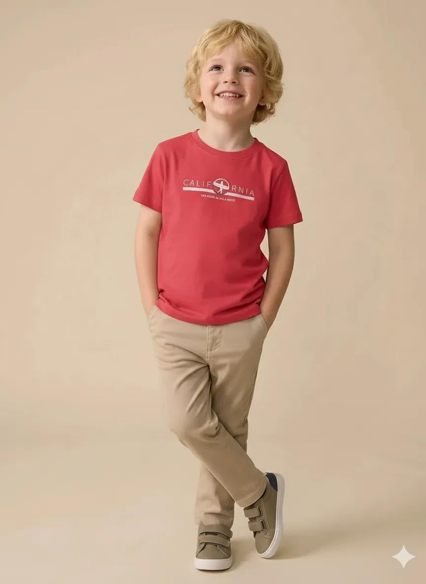 Boys Carrot Printed T-shirt