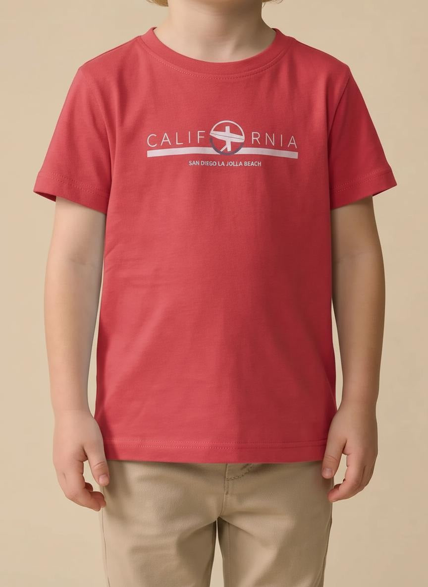 Boy Carrot Round Neck T-Shirt