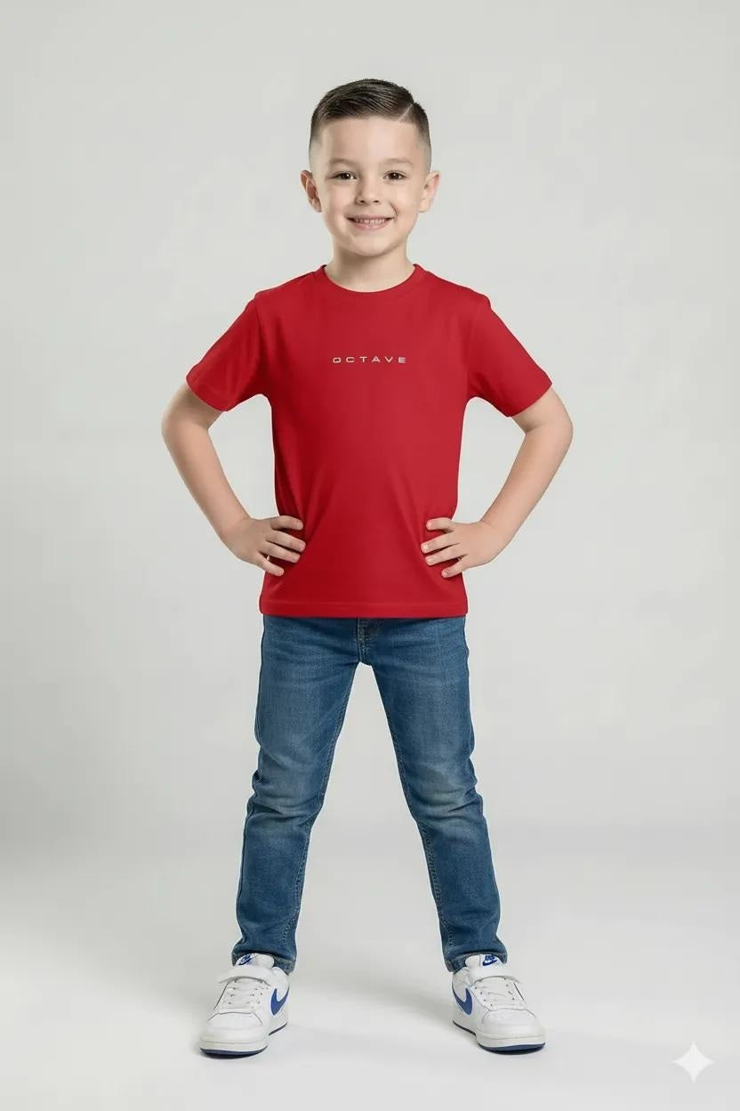 Octave Boys Cotton Short Sleeve Round Neck T-shirt