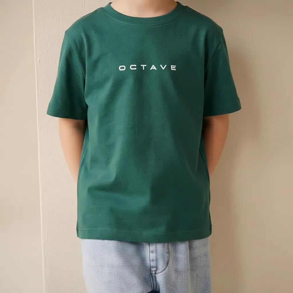 Octave Boys Typography Printed Cotton Round Neck T-shirt