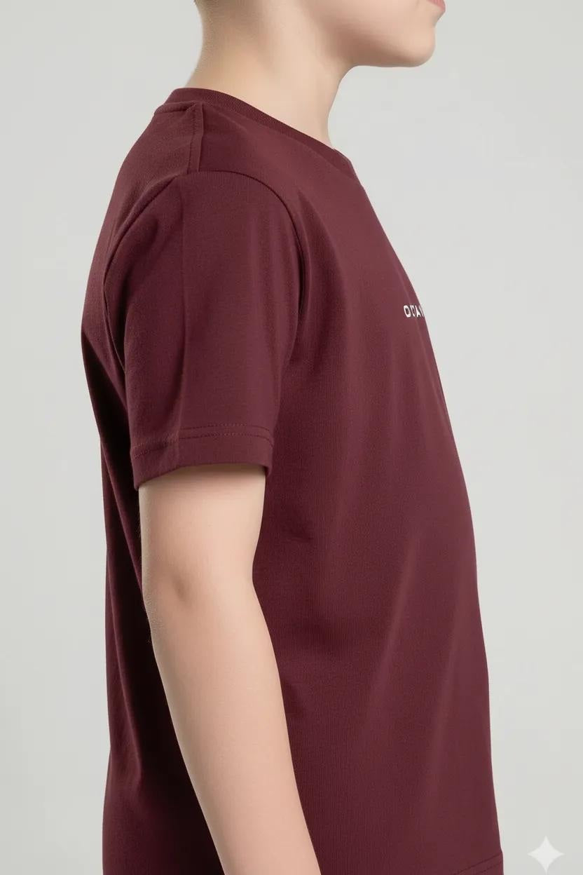 Octave Boys Brand Logo Printed Cotton Tshirt