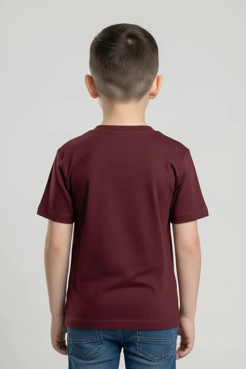 Octave Boys Brand Logo Printed Cotton Tshirt