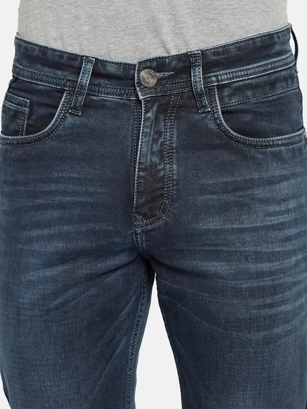 Octave Men Mid-Rise Bootcut Light Fade Stretchable Jeans