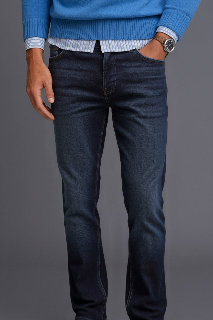 Men Bootcut Mid-Rise Light Fade Stretchable Jeans