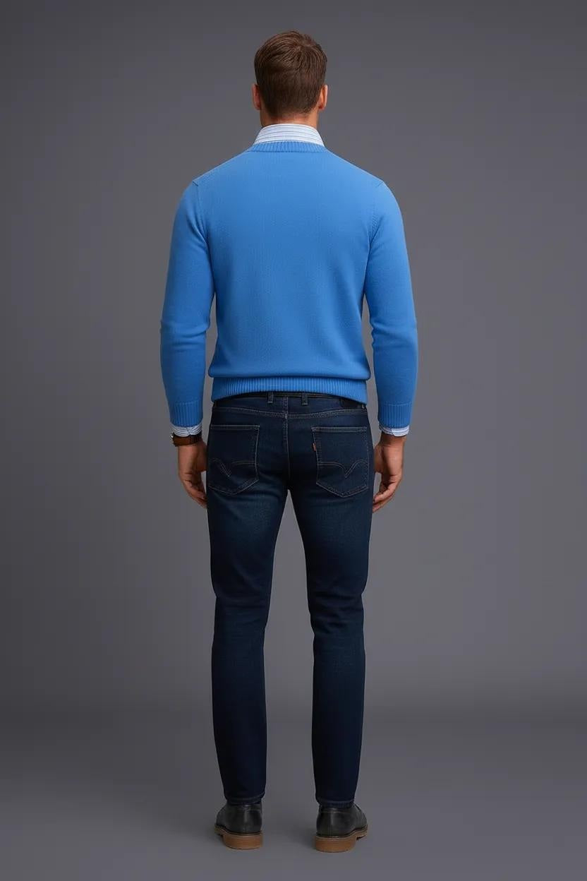 Men Bootcut Mid-Rise Light Fade Stretchable Jeans