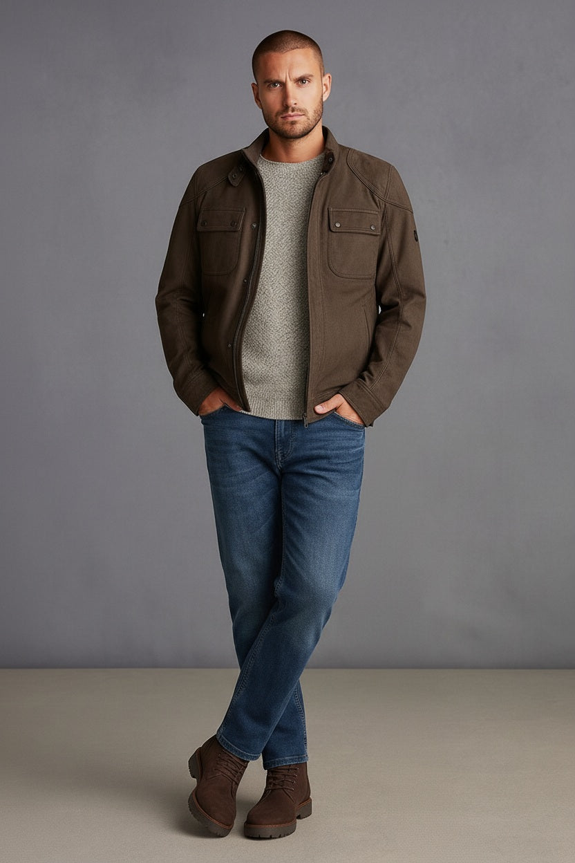 Men Bootcut Mid-Rise Light Fade Stretchable Jeans