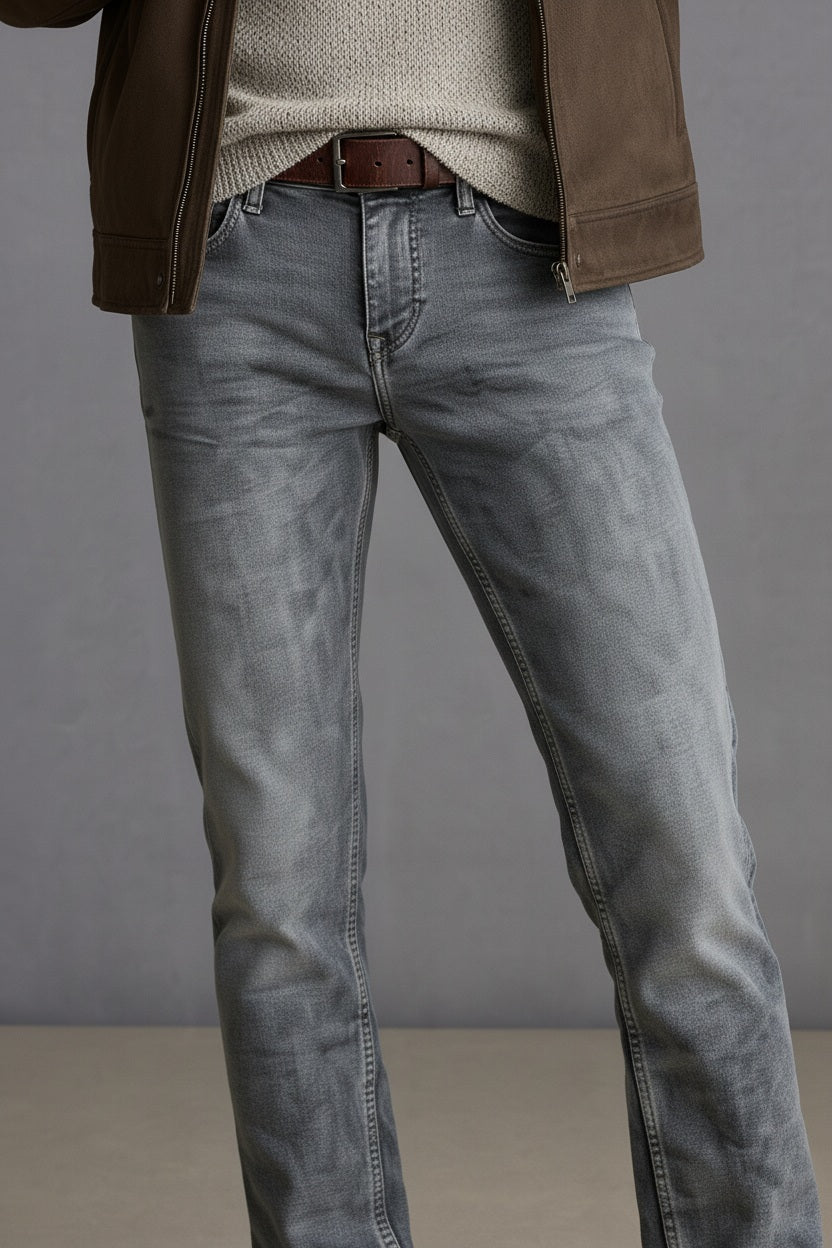 Men Bootcut Mid-Rise Light Fade Stretchable Jeans