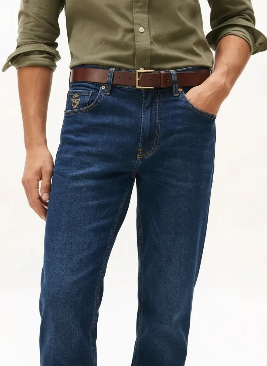 Men Bootcut Mid-Rise Light Fade Stretchable Jeans