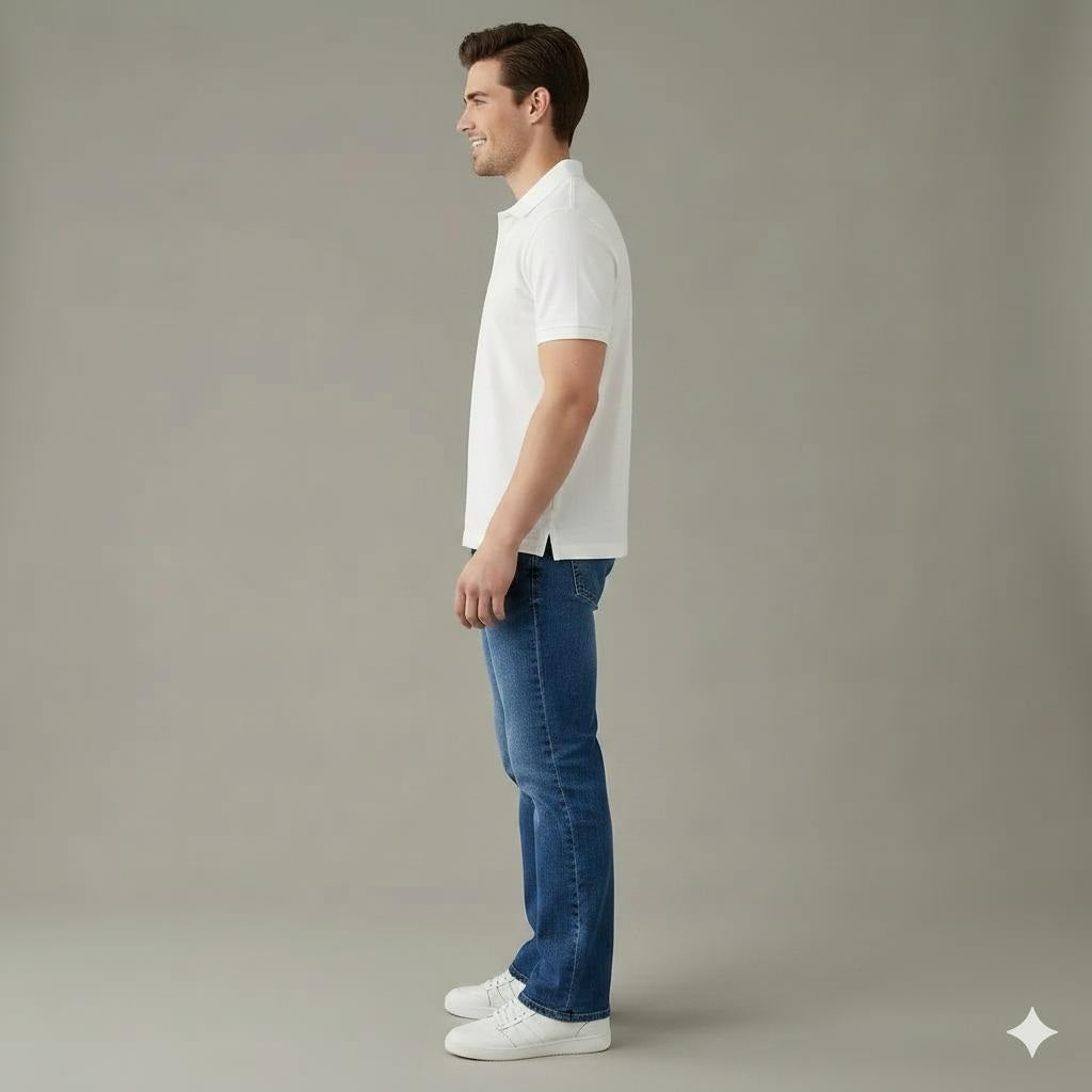 Men Bootcut Mid-Rise Light Fade Stretchable Jeans
