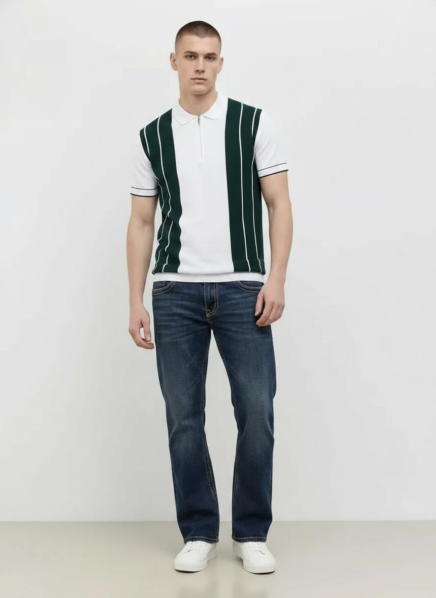 Men Regular Fit Mid-Rise Low Distress Stretchable Jeans