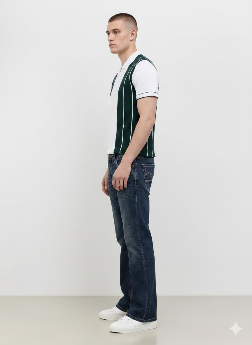 Men Regular Fit Mid-Rise Low Distress Stretchable Jeans