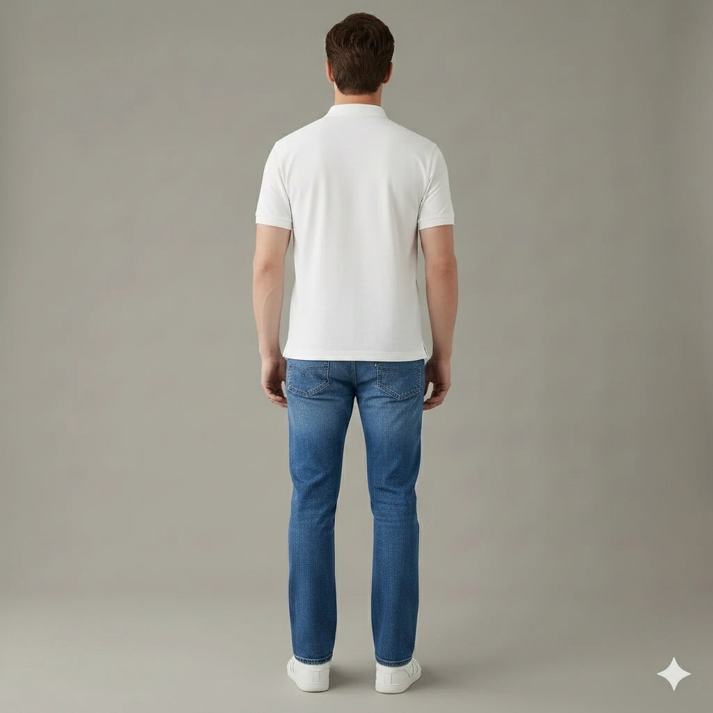 Men Bootcut Mid-Rise Light Fade Stretchable Jeans