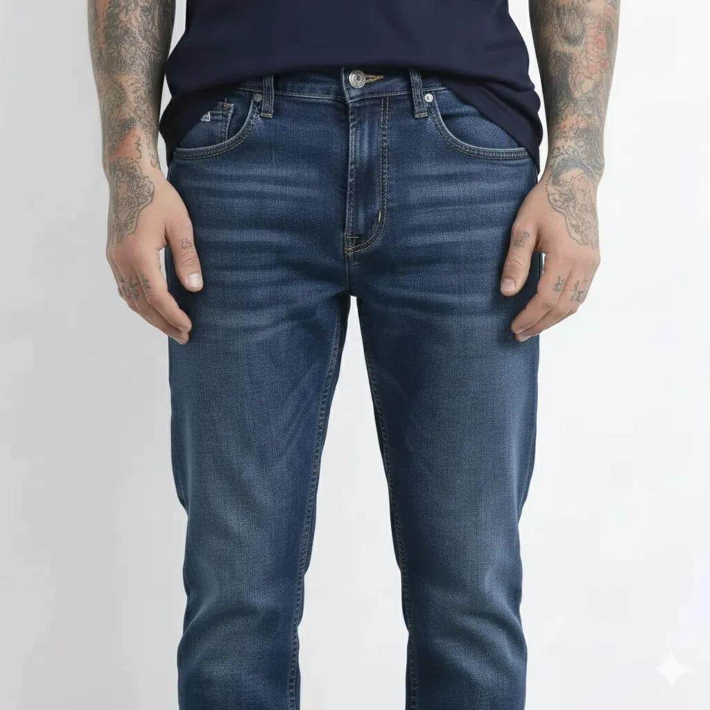 Octave Men Bootcut Mid-Rise Stretchable Jeans