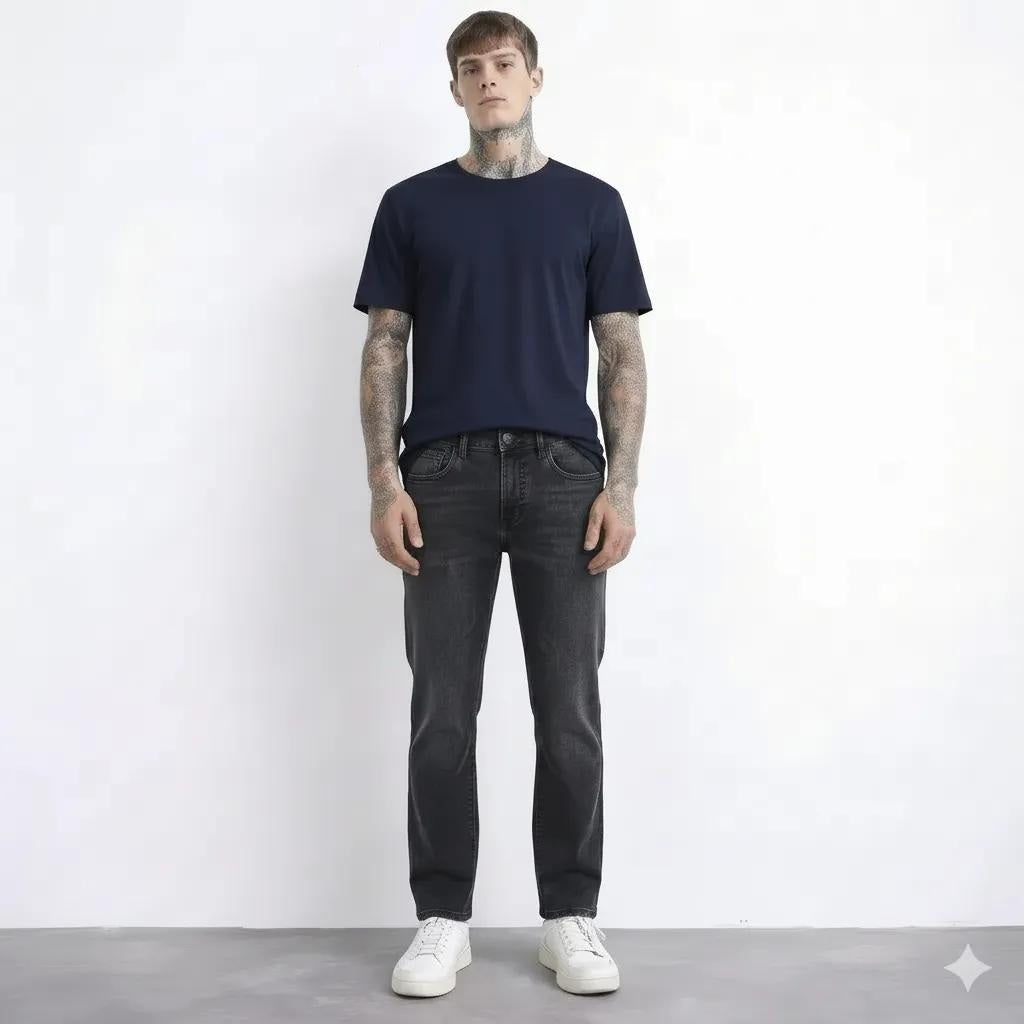 Octave Men Bootcut Mid-Rise Stretchable Jeans