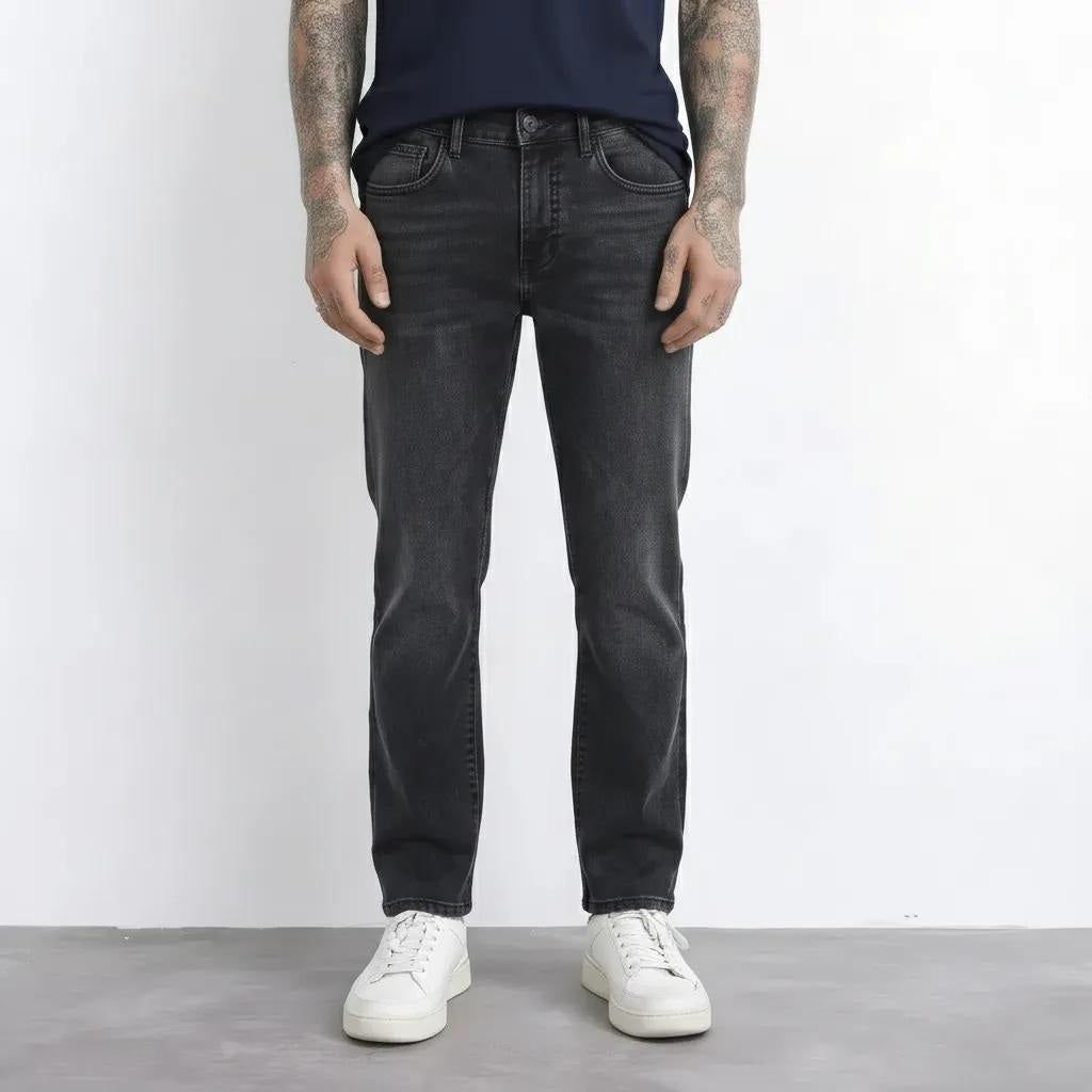Octave Men Bootcut Mid-Rise Stretchable Jeans