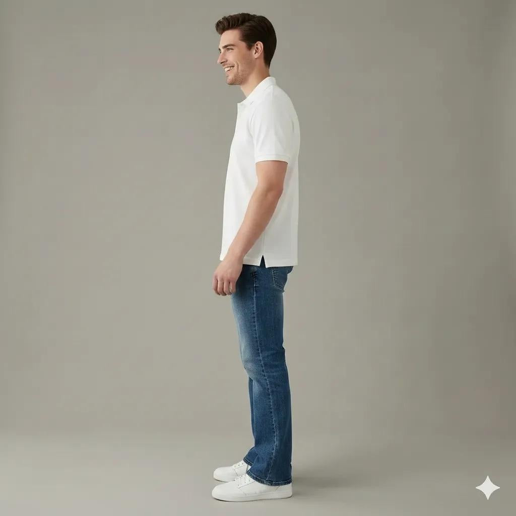 Men Bootcut Mid-Rise Light Fade Stretchable Jeans
