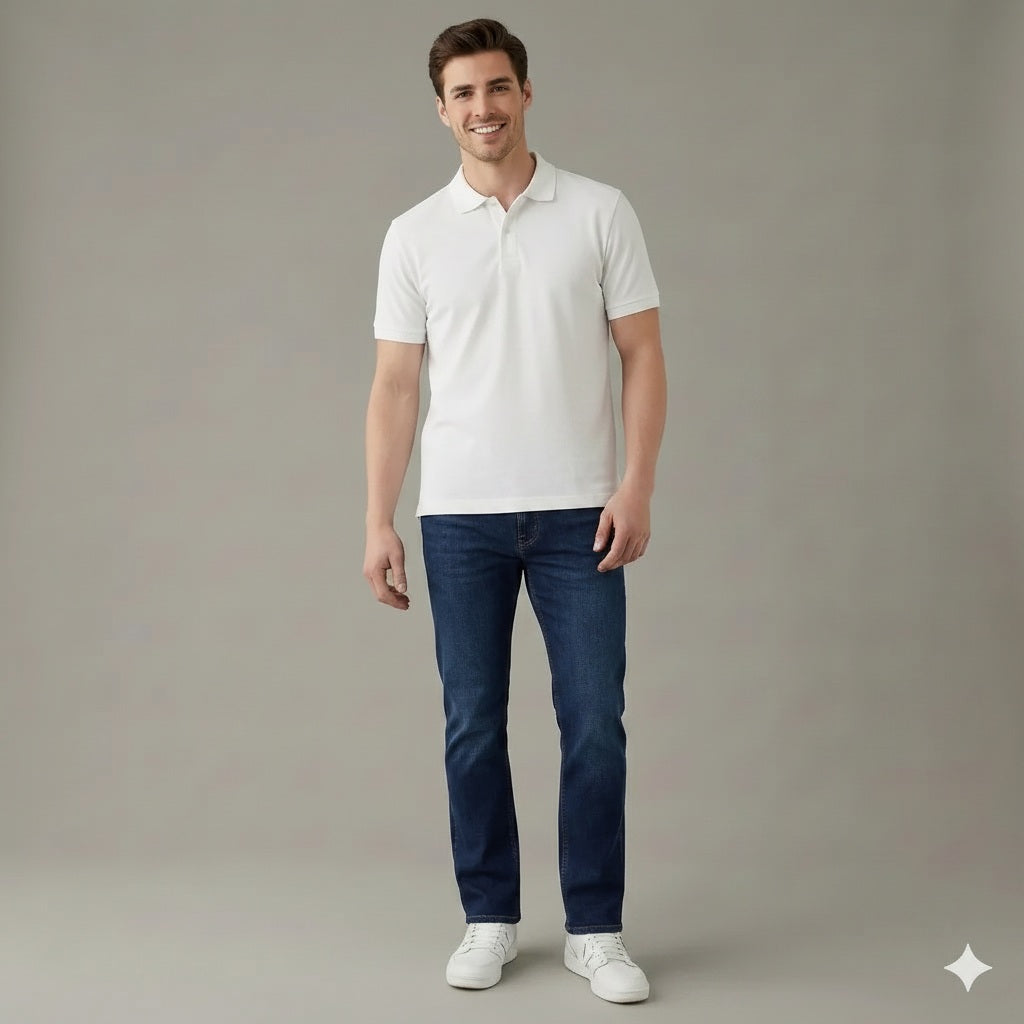 Men Bootcut Mid-Rise Light Fade Stretchable Jeans