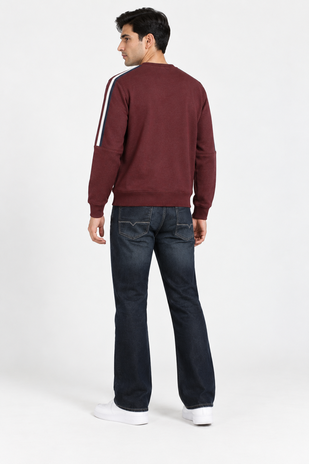 Men’s Boot Cut Denim Jeans – Olive