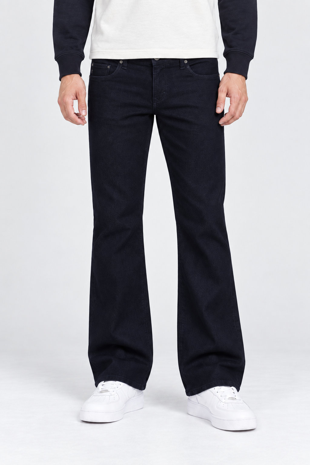 Men’s Boot Cut Denim Jeans – Navy