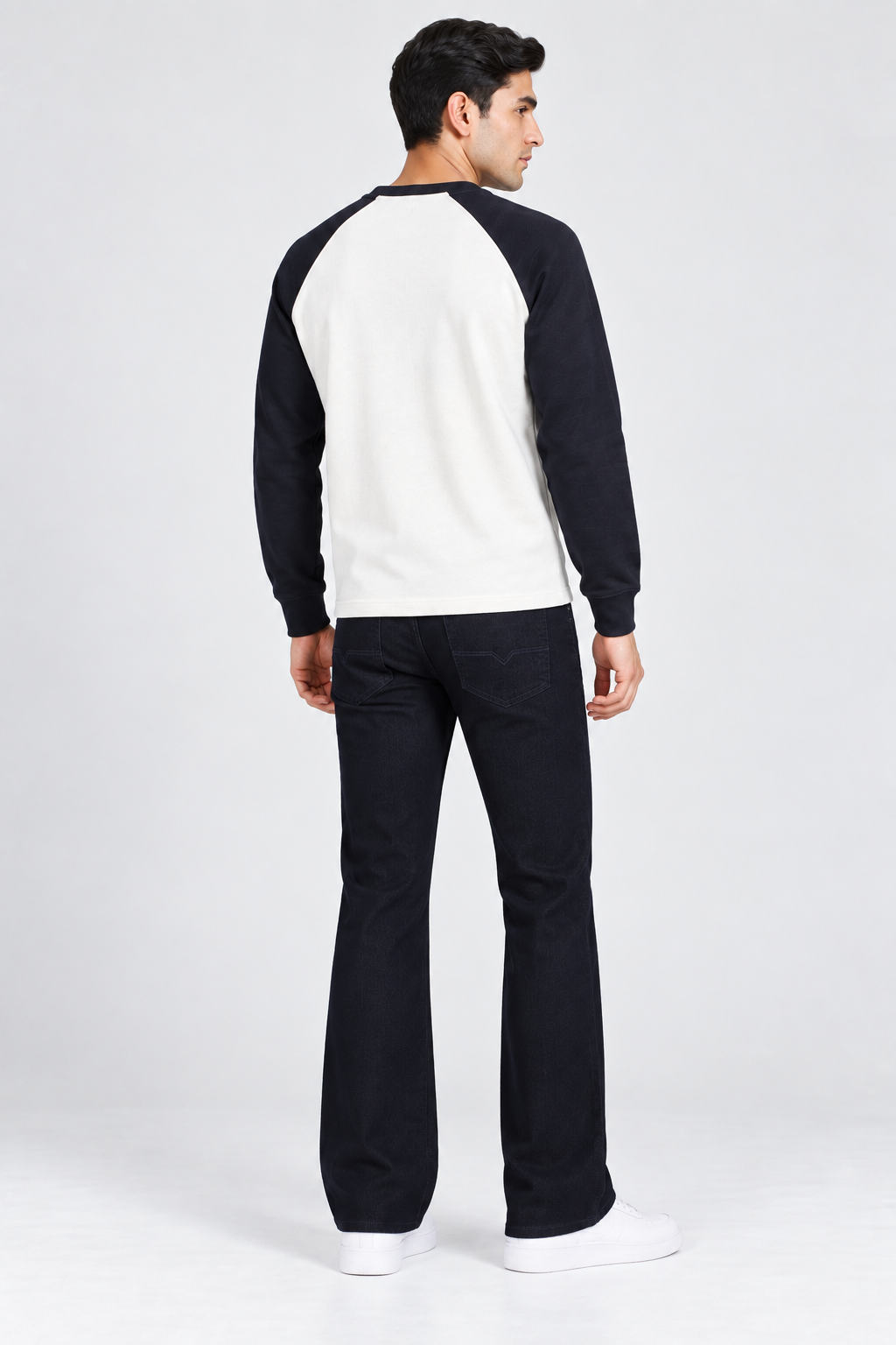 Men’s Boot Cut Denim Jeans – Navy