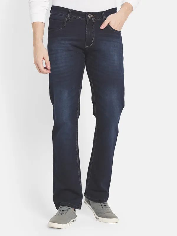 Men Navy Blue Jeans