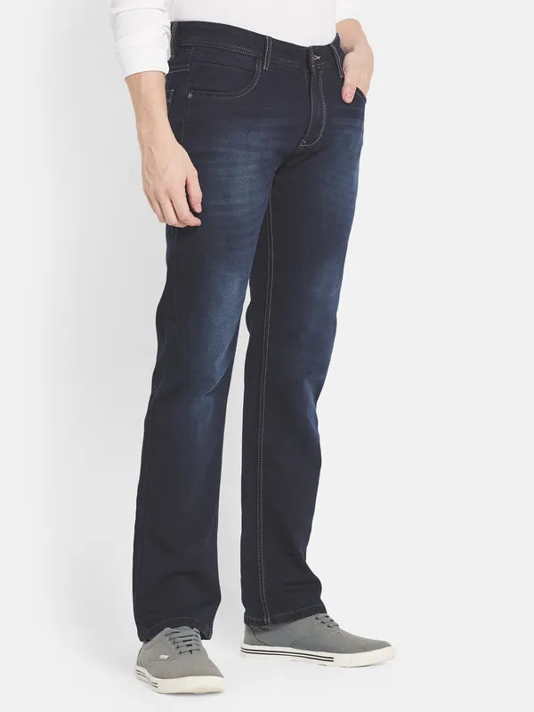 Men Navy Blue Jeans