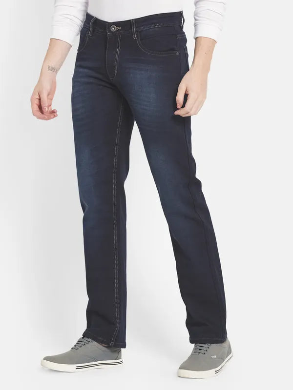 Men Navy Blue Jeans