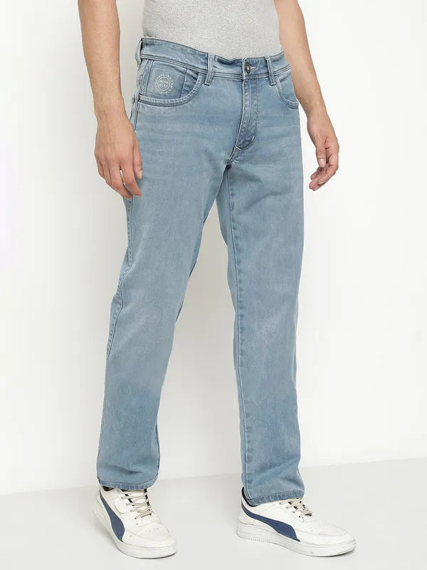 Octave Men Mid-Rise Light Shade Light Fade Clean Look Stretchable Jeans