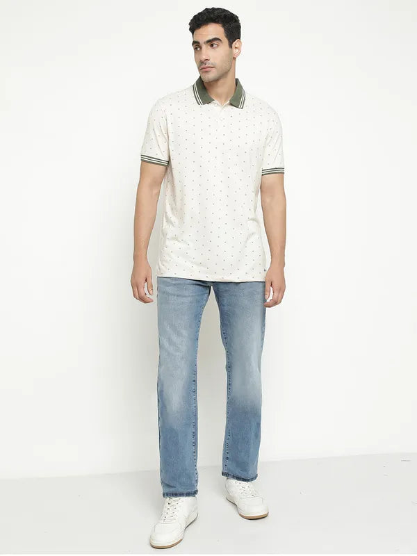Octave Men Mid-Rise Light Faded Light Shade Stretchable Jeans
