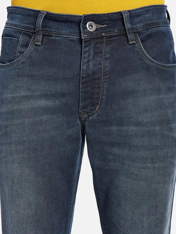 Octave Men Clean Look Mid-Rise Light Fade Cotton Jeans