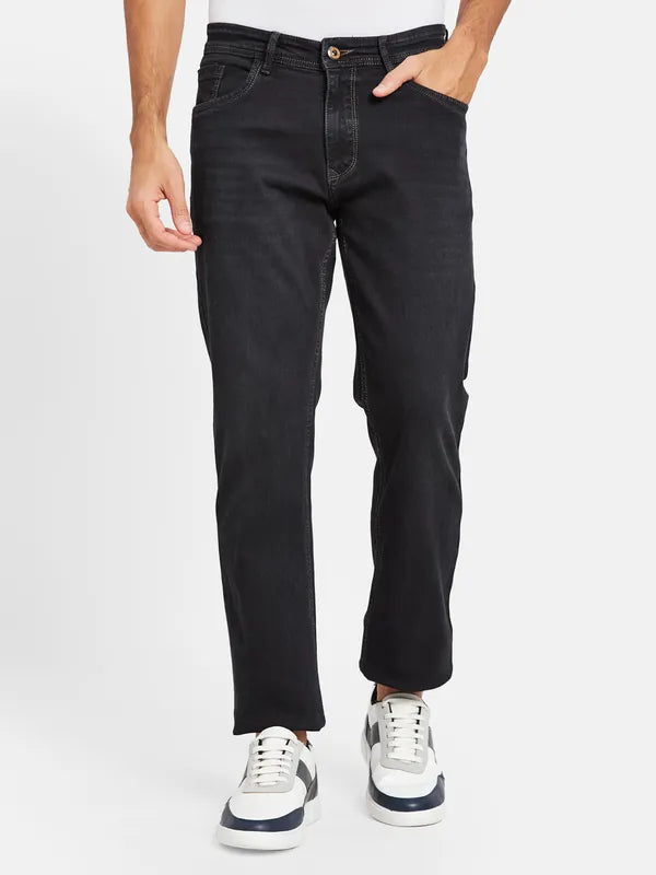 Octave Men Navy Blue Stretchable Jeans