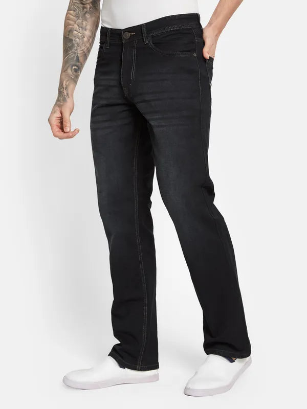 Octave Men Mid-Rise Straight Fit Stretchable Jeans