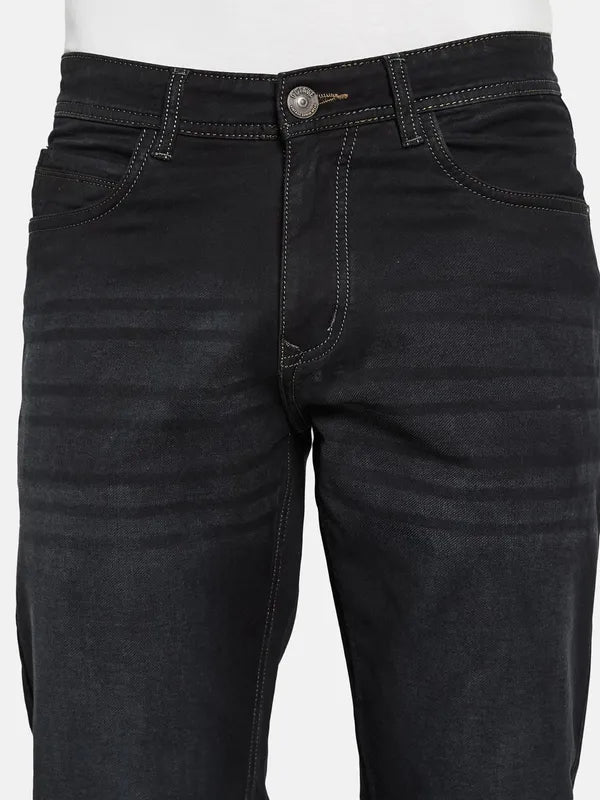 Octave Men Mid-Rise Straight Fit Stretchable Jeans