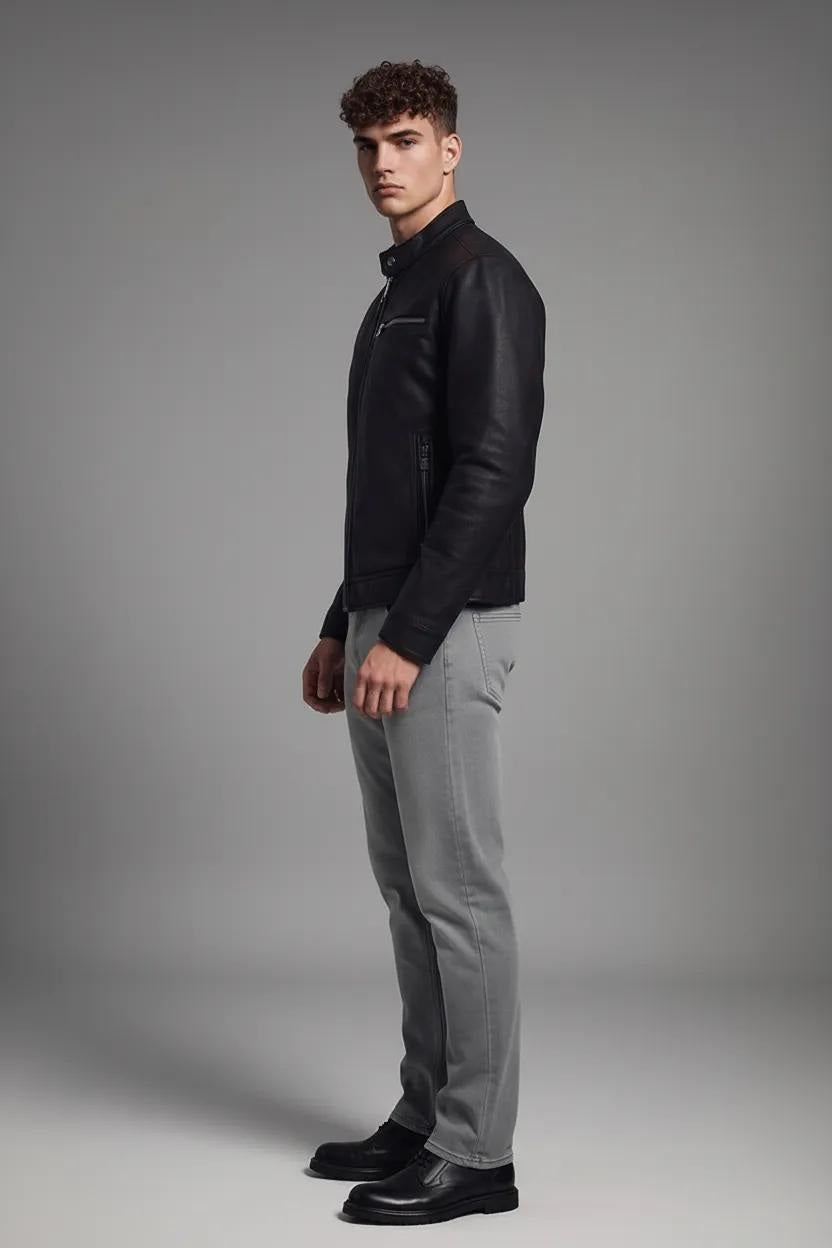 Men Straight Fit Mid-Rise Stretchable Jeans