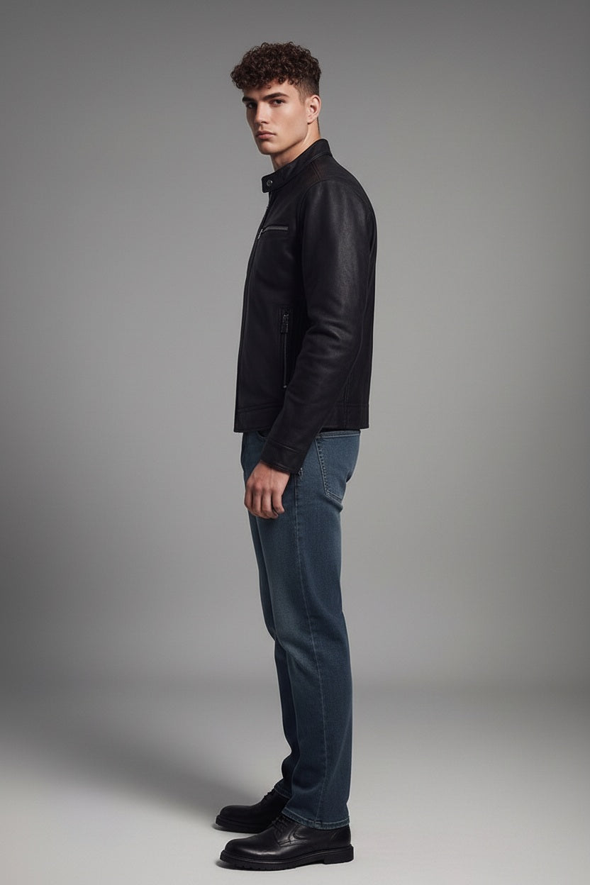 Men Straight Fit Mid-Rise Light Fade Stretchable Jeans