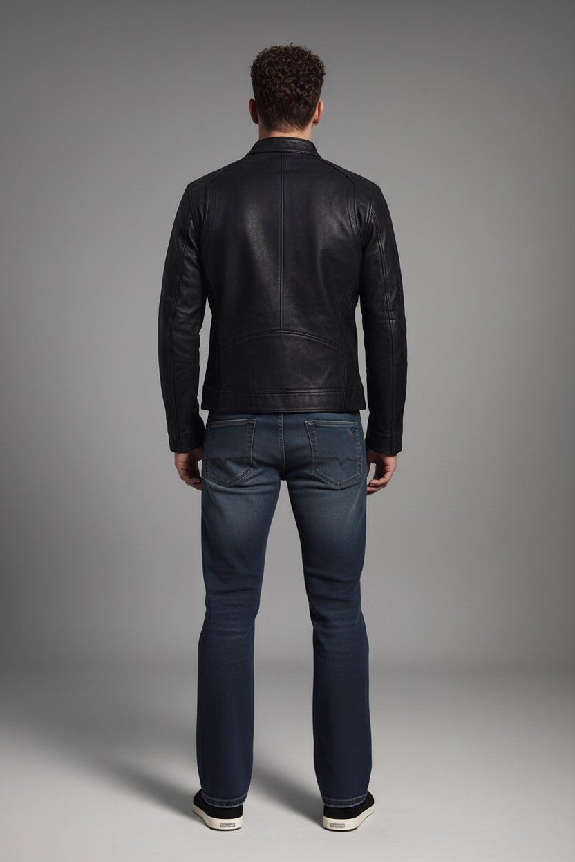 Men Straight Fit Mid-Rise Light Fade Stretchable Jeans